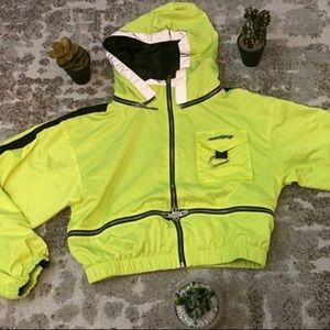 I.AM.GIA reflective cropped hoodie